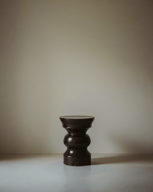 BRUN FONCE Ceramic Side Table