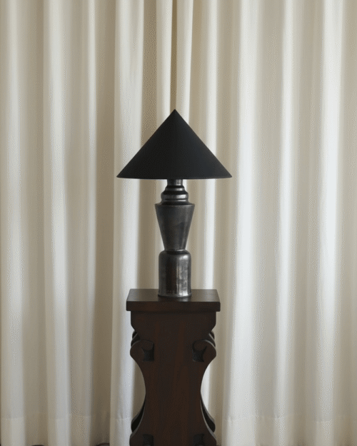 Lampe argentée